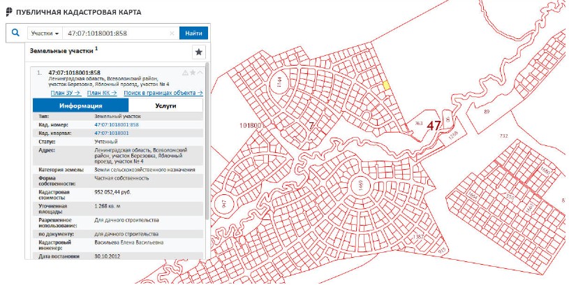 Кадастровая карта ленинградской области выборгский район